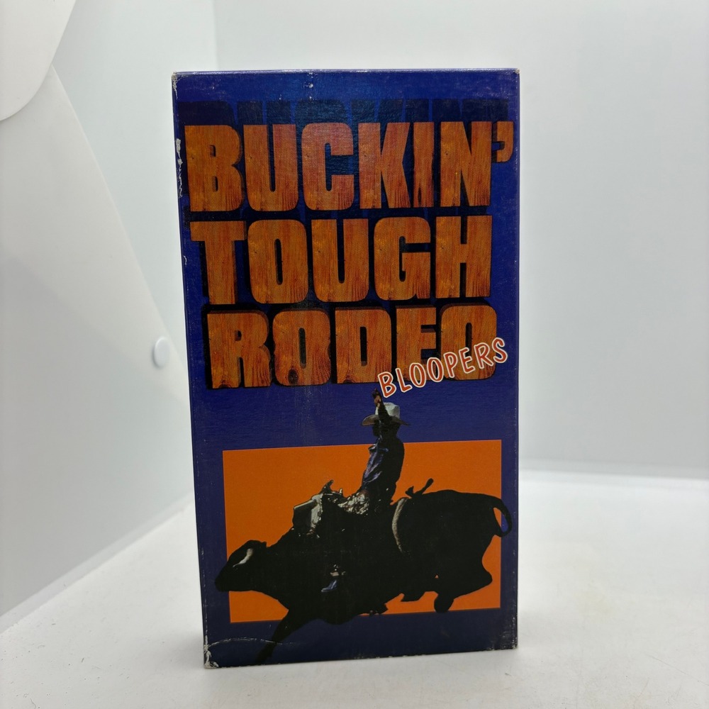 Buckin Tough Rodeo Bloopers VHS Tape 1991 Quality Video 3601 Bull Riding Bronc